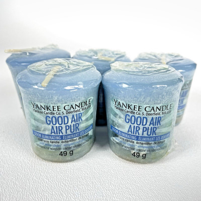 Yankee Candle lot of 5 Good Air Odor Eliminating Just Plain Fresh Votive retired