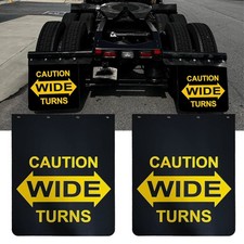 24x30black Polymer Mud Flaps For Heavy Duty Semi Truck Trailer Universal 2pcs