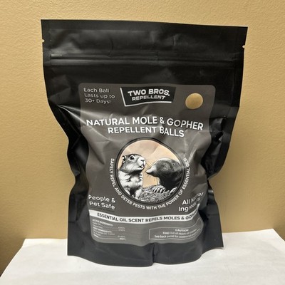 Natural Mole & Gopher Repelent Bals-essential oil Scent-7 Balls