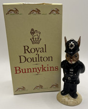 Royal Doulton Bunnykins Figurine DB64 Policeman Bunnykins with Original Box