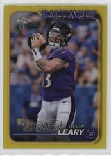 2024 Topps Chrome Rookies Yellow Refractor 6/75 Devin Leary #248 o8g