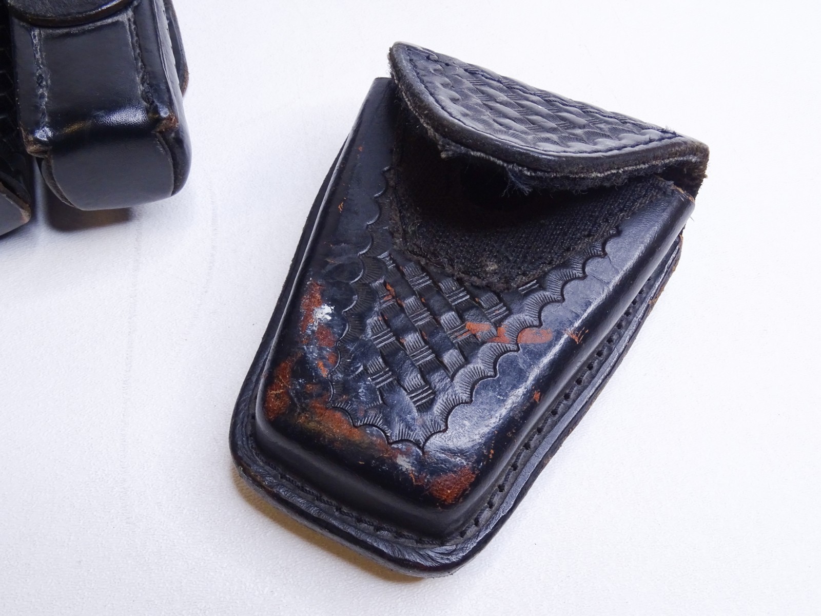 *missing buckle* Dutyman 34" Police Security Duty Belt Pouches Handcuff Case +