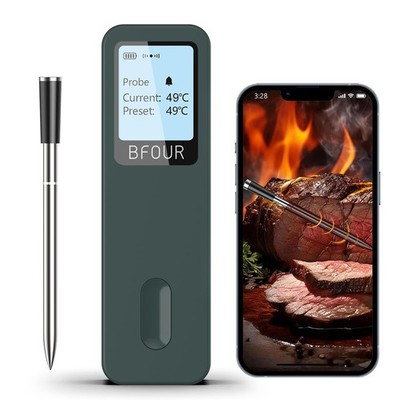 Fleischthermometer kabellos Bluetooth App große Anzeige