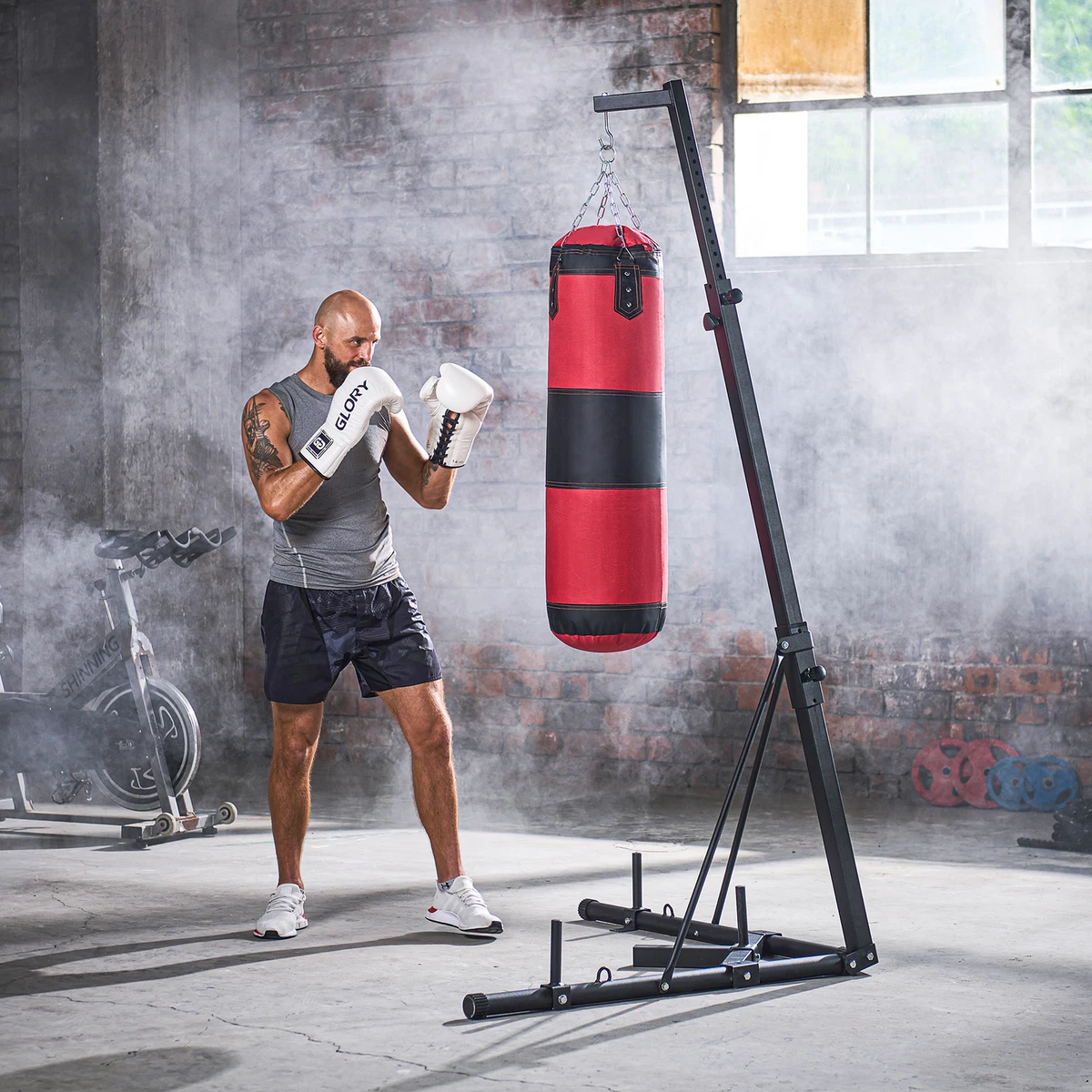 Punching Bag with Stand Heavy Sand Bag for Home Gym Boxing