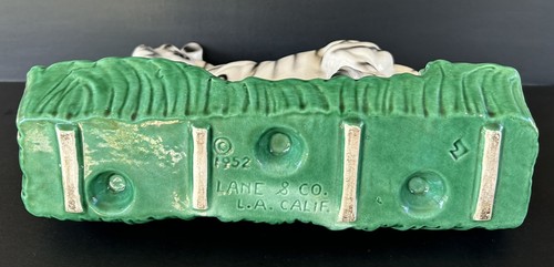 California Pottery Zebra Ceramic Planter Lane & Co Mid Century 1952 Mid Century - Picture 16 of 19