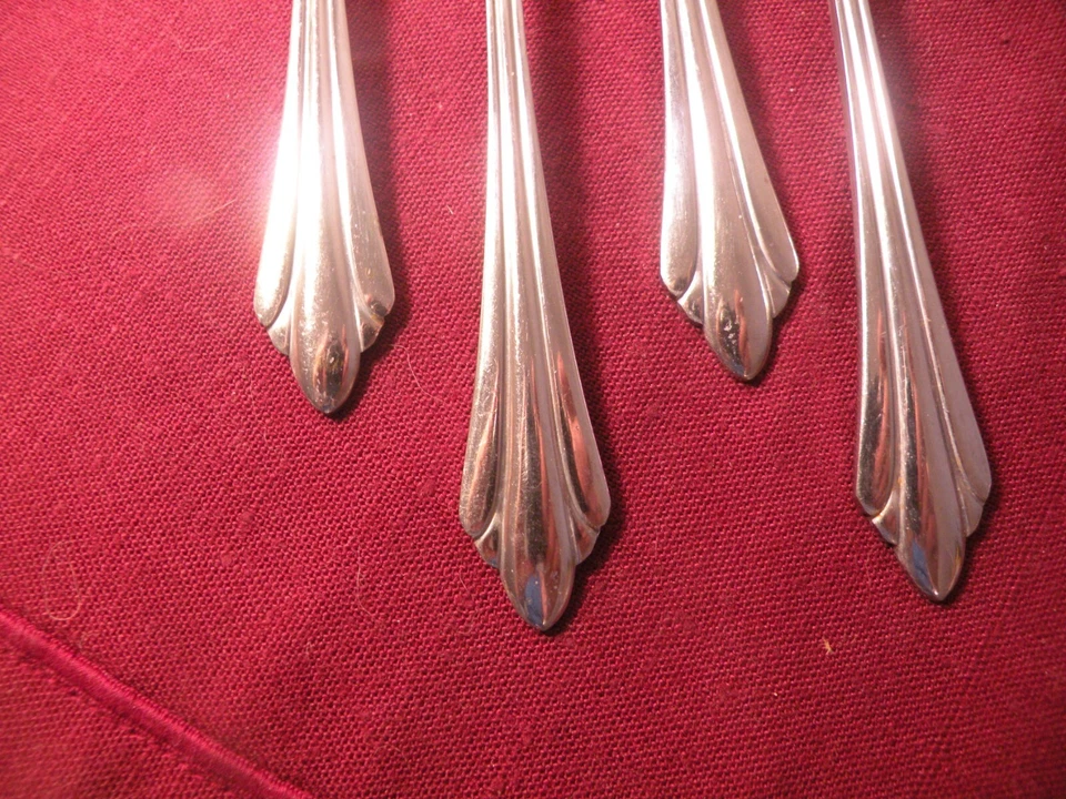 4 Meeresfrüchte Cocktail Gabeln Reed & Barton Rebacraft Sarajevo Edelstahl 5 7/8" - Bild 3 von 4