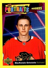 MacKenzie Entwistle - 2020-21 Upper Deck Rookie Portaits Yellow /99 Card #P-63