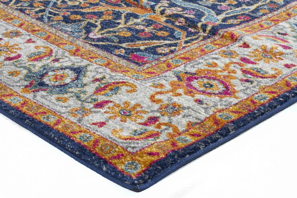 SULIS FLORAL ALLOVER COLOURFUL TRADITIONAL RUG RUNNER (XL)80x500cm *FREE DELIVER - Image 3 of 4