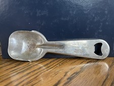 Insurance agency advertising Metal Ice Cream scoop Lou Bitters 1950s