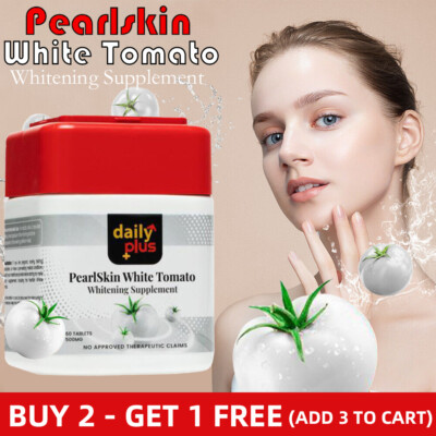 Daily Plus PearlSkin White Tomato | 6 in 1 Skin Perfection Supplement 500 mg US