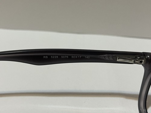 Ray-Ban RB5228 5076 Eyeglasses Frames Dark Brown Square 50-17-140 Frames Only - Picture 7 of 7