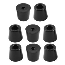 8pcs Rubber Feet Bumper Table Amplifier Speaker Chair Leg Pads, D19x15xH17mm