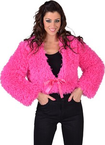fluffy bolero jacket