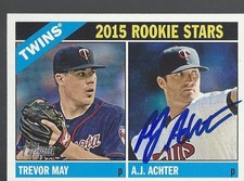 Los Angeles Angels AJ ACHTER Signed Heritage Card