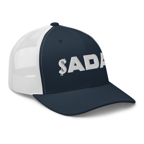 $ADA Cardano Ticker Cryptocurrency Trucker Cap Snapback Hat - Picture 7 of 10