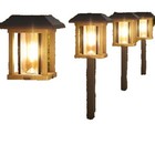Bronze Plastic Solar LED Walkway & Path Lights