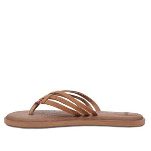 sanuk leather flip flops womens