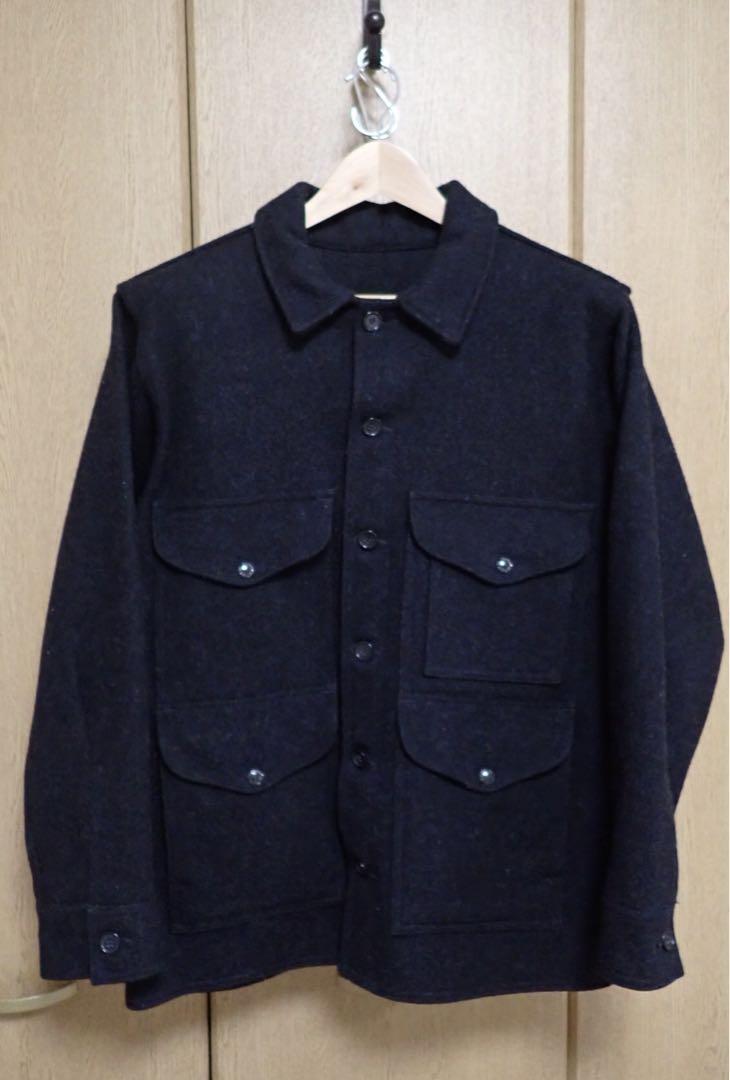 FILSON SINGLE MACKINAW CRUISER Jacket Charcoal Wool Size 36