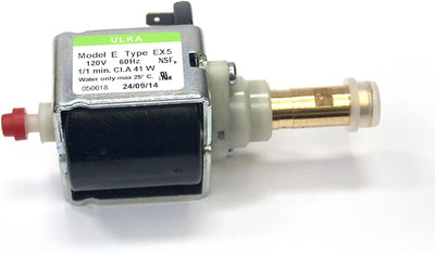 Ulka EX5 Solenoid Vibratory Pump 120V 41W Brass Output Suitable for Rancilio New