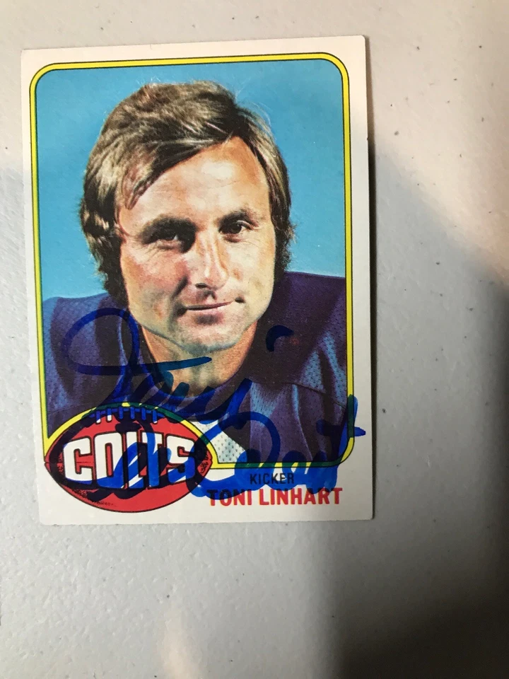 Toni Linhart Autograph Signed 1976 Topps Card 209 Auto JSA - Image 2 of 3