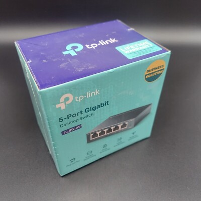New Sealed TP LINK Technologies 5-Port Gigabit Desktop Ethernet Switch TL-SG105