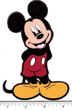 Mickey Mouse cardstock diecut layered scrapbook embellishment 4.25" wide