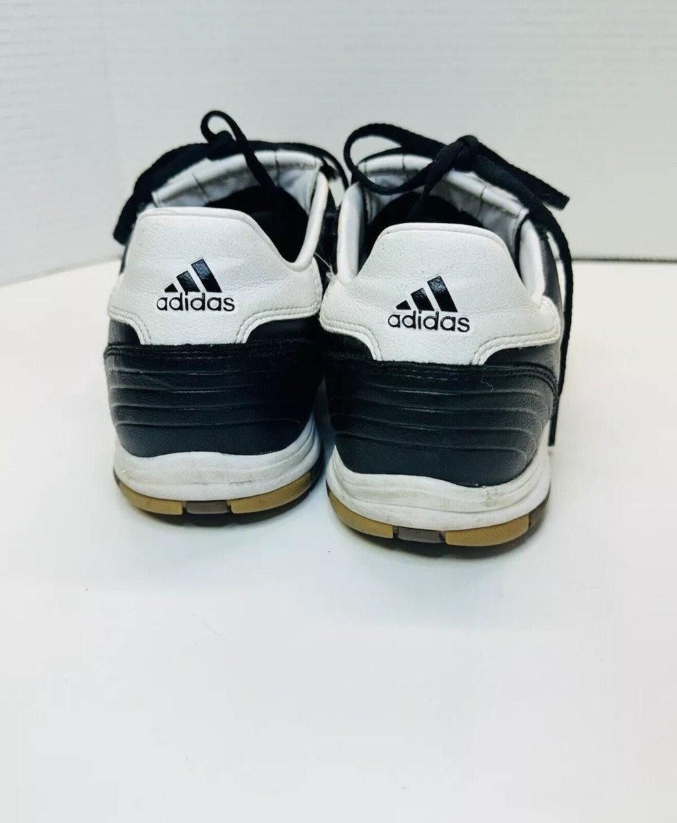 adidas Telstar Black White Athletic Indoor Soccer Shoes 462511 Men\'s Size 7.5 Vintage Adidas Telstar Turf Soccer Shoes Black Leather Men main image 3
