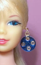 Dreamz VINTAGE REPRODUCTION of PATIO PARTY EARRINGS MOD Jewelry for Barbie doll
