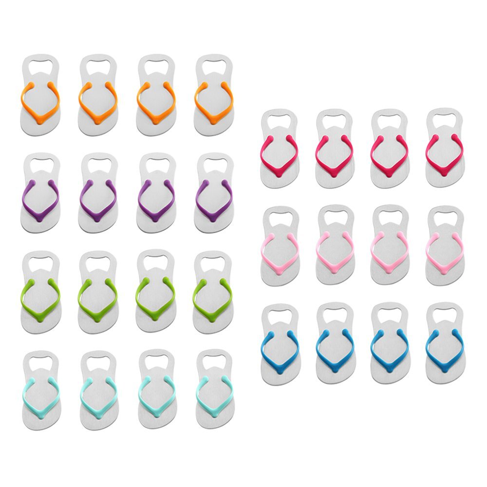 28 Pcs Special "pop The Top" Flipflop Bottle Opener For Wedd