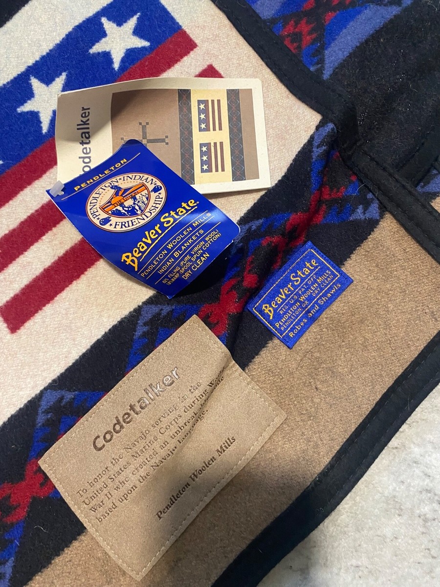 Pendleton NAVAJO CODE TALKER Blanket With Original Tags* Beaver