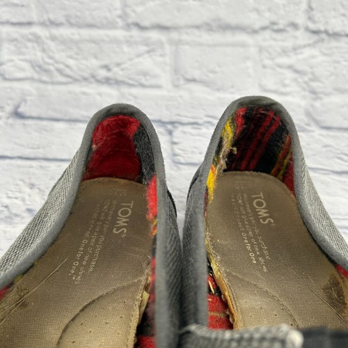 Toms Classic Canvas Women Size 10 Comfort Casual Shoes Flat Loafer Slip Speckled - Picture 10 of 12