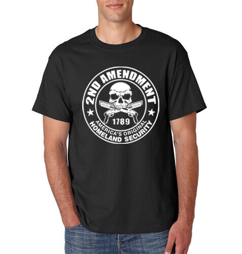 2ND AMENDMENT T-Shirt Homeland Security Pro Guns Firearms Hunting NRA S-6XL Tee - Picture 3 of 14