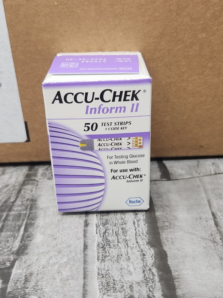 Case of 36) Accu-Chek Inform II Blood Glucose Test Strips, 50 Box Exp ...