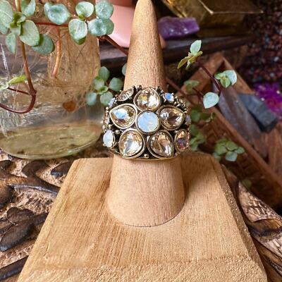 Heidi Daus Crystal Statement Ring Size 10