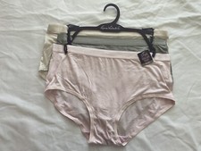 Gloria Vanderbilt 3 Pack Ultra Soft Brief-Multicolor- Tag Free- US Size 1X Women