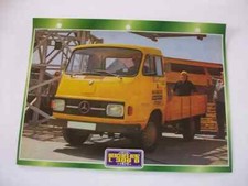 CARTE FICHE CAMION PORTEUR MERCEDES-BENZ L 306 D 1974