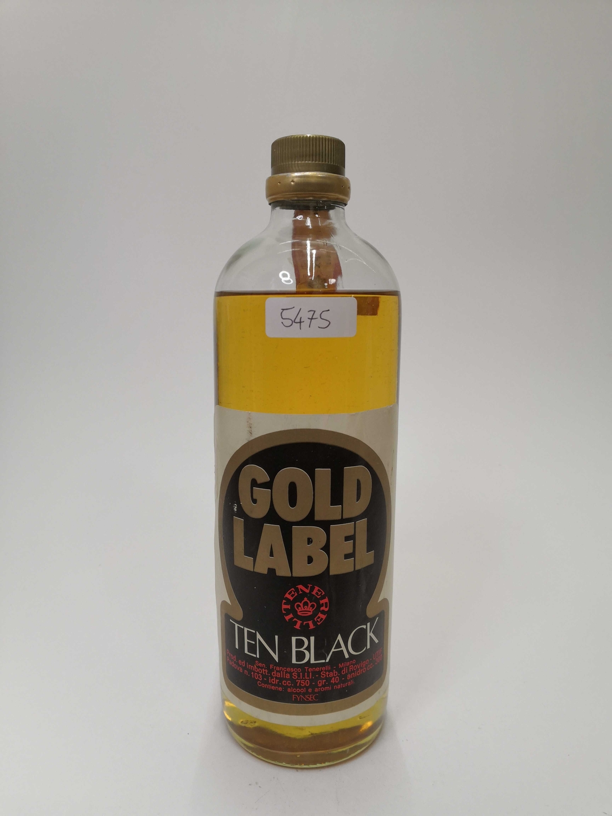 Vintage Bottle - Fynsec Ten Black Gold Label 0,75 lt.  - COD. 5475