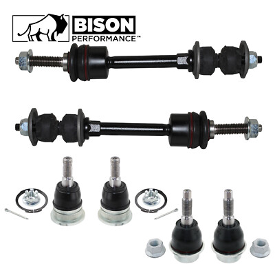 Bison Performance 6pc Front Sway Bar Links & Ball Joints Kit For Ram 1500 RWD