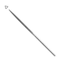 Grobet Three Square Diamond Coated Needle File - Fine, USA
