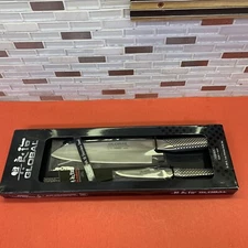 Global G-4615,  2 Piece Kitchen knife set Made in Japan.perfect Gift