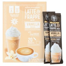New Frozen Bean Ultra-Premium Vanilla Bean Latte  Frappe 20Pk
