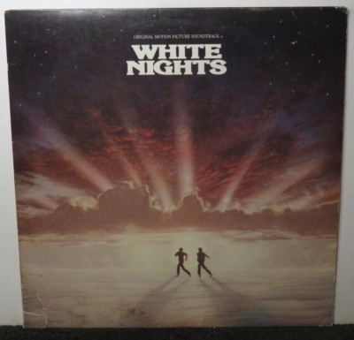 WHITE NIGHTS SOUNDTRACK PHIL COLLINS ROBERT PLANT (VG+) 81273-1-E VINYL RECORD