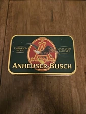 ANHEUSER-BUSCH Embossed Metal Collector CardSet 1996 -The ERTL Company
