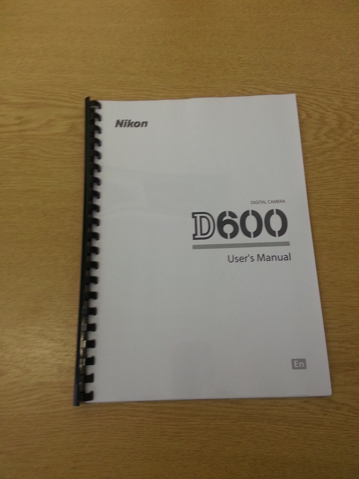 NIKON D600 DIGITAL CAMERA FULLY PRINTED MANUAL USER GUIDE 368 PAGES A5