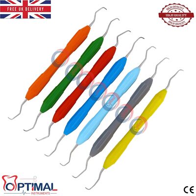 DENTAL SILIKONBESCHICHTETER GRIFF GRACEY KÜRETTEN PARODONTAL INSTRUMENT WURZEL SCALER