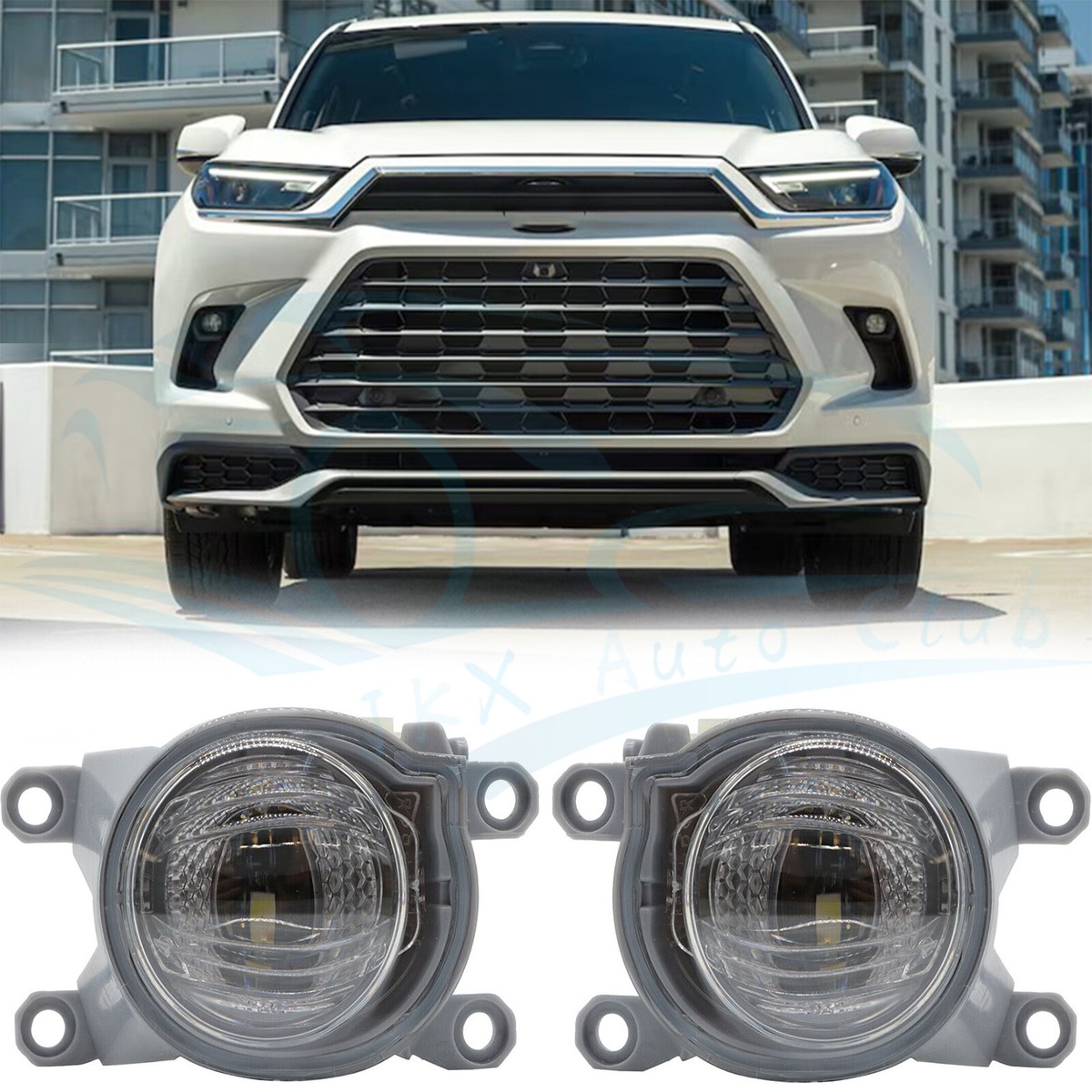 For 2024-2025 Toyota Grand Highlander Pair LED Front Fog Lights