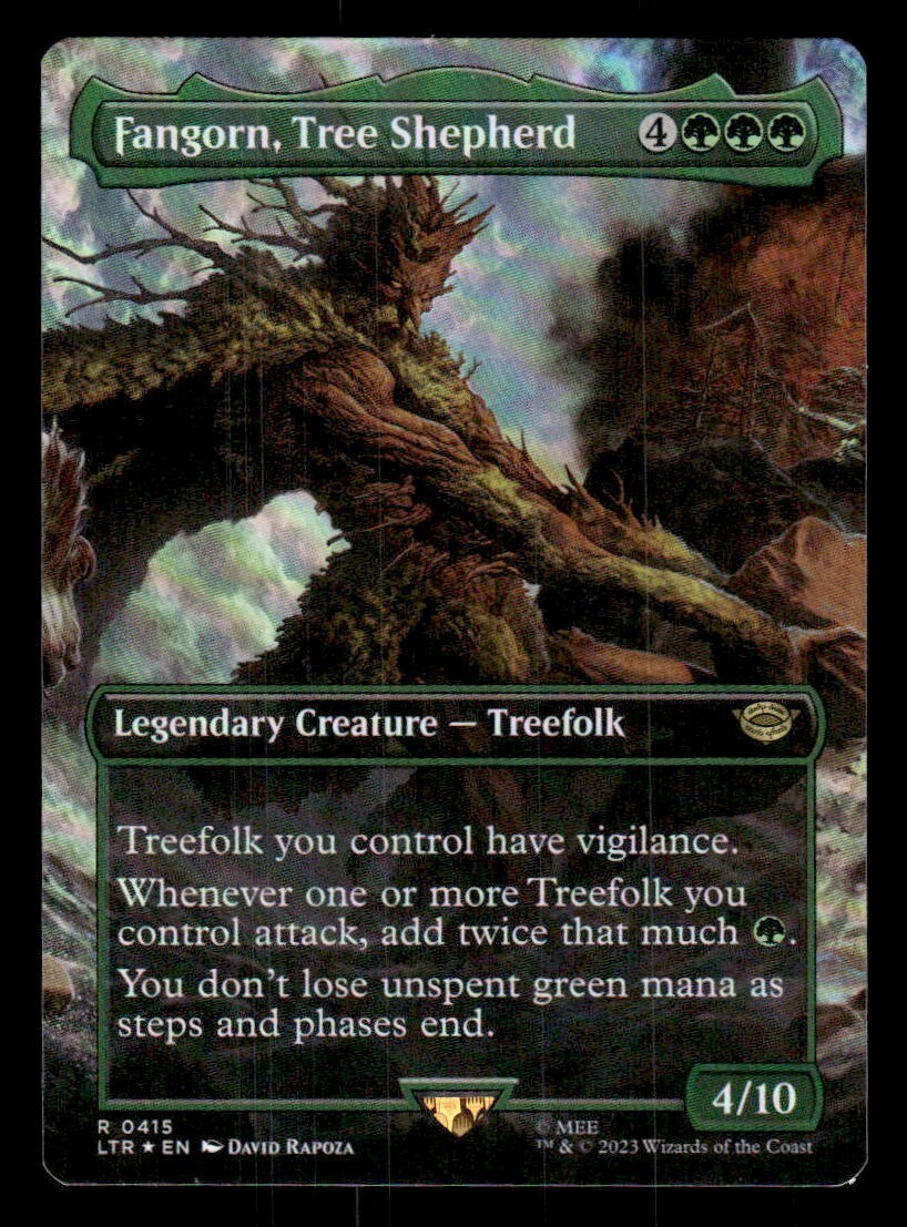 MTG ダブルレインボウfoil fangorn forest シリアル入り MTG Fangorn, Tree Shepherd 415 FOIL Lord of the Rings