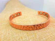 Magnetic pure copper adjustable bracelet with 6magnet,handmade,free UK delivery