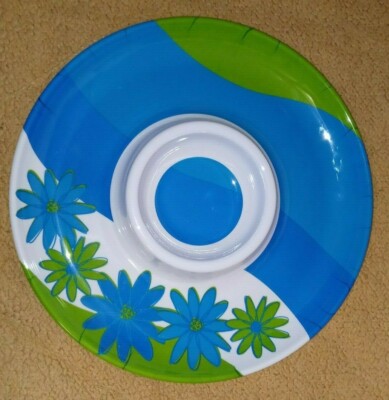 vtge Chip & Dip Dish Bowl, melamine Perfect for Superbowl Parties -13''