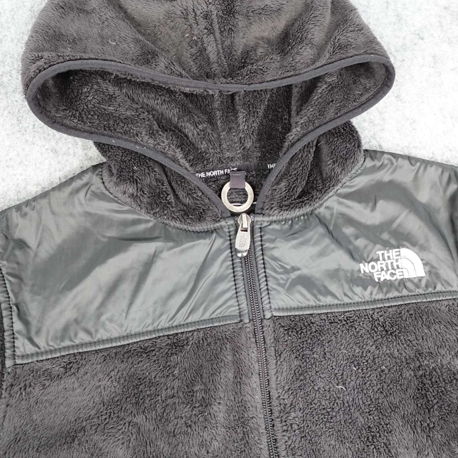north-face denali hooded full zip fleece hoodie jacket